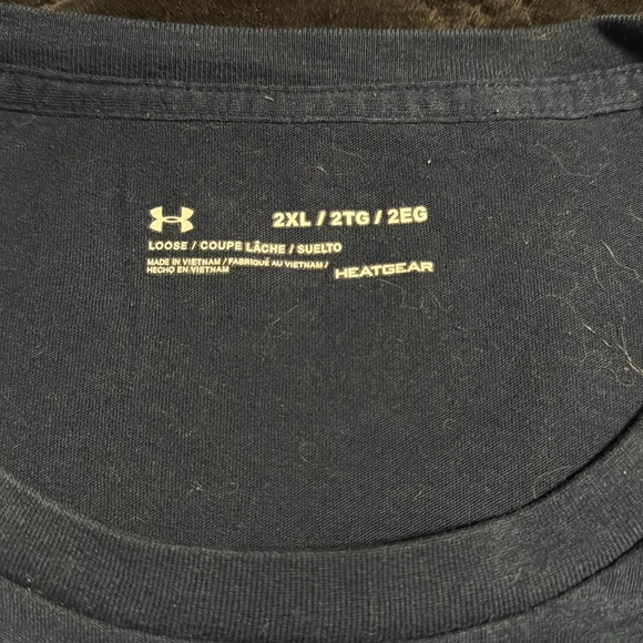 Under Armour, blue with red T-shirt size XXL. - Picture 3 of 4